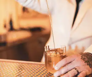 cocktail in the making